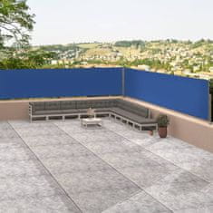 Vidaxl Uvlačiva bočna tenda plava 117 x 1200 cm