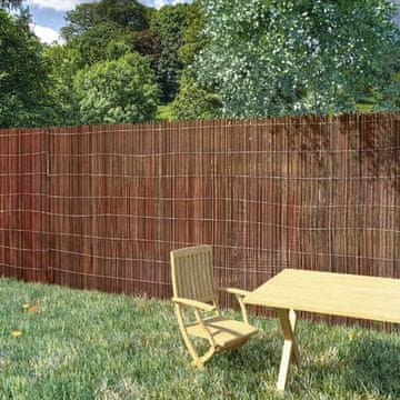 Vidaxl Ograda od vrbe, 5 x 1 m