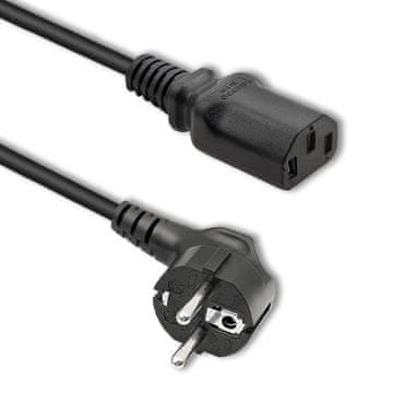 Qoltec Qoltec Kabel za napajanje IEC C13/SCHUKO | 3x0.75mm² | 1.5m