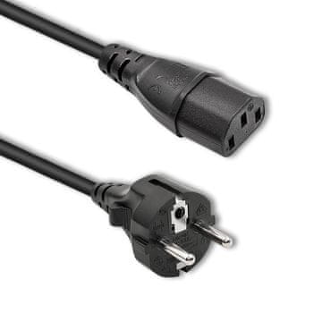 Qoltec Qoltec kabel za napajanje IEC C13/SCHUKO | 3x0.75mm² | 1.8m