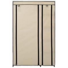 Vidaxl 282424 Folding Wardrobes 2 pcs Cream 110x45x175 cm Fabric
