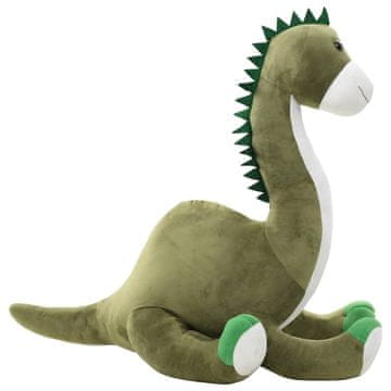 Vidaxl Plišana igračka Brontosaurus, zelena