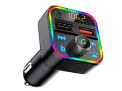 Blow LED RGB Auto FM odašiljač MP3 Bluetooth 5.0 2x USB 3.0 12-24V