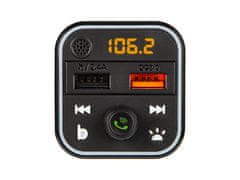 Blow LED RGB Auto FM odašiljač MP3 Bluetooth 5.0 2x USB 3.0 12-24V