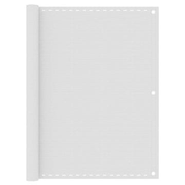 Vidaxl Balkonska pregrada, bijela, 120x300 cm, HDPE