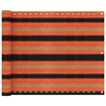 Vidaxl Balkonski zastor višebojni 75 x 400 cm HDPE