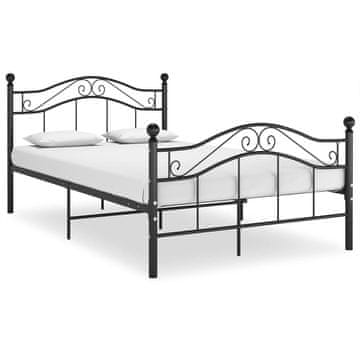 Vidaxl Okvir za krevet Crni metal 120 x 200 cm