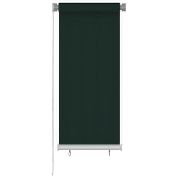 Vidaxl Rolo zavjesa, 60x140 cm, tamnozelena, HDPE