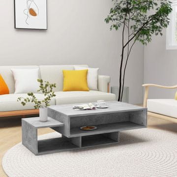 Vidaxl Klub stolić betonsko-sivi 105x55x32 cm