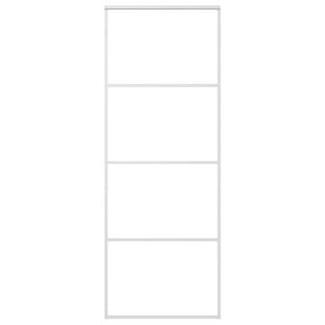 Vidaxl Klizna vrata od stakla ESG i aluminija 76 x 205 cm bijela