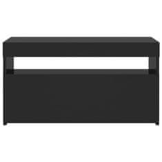 Vidaxl TV ormarić s LED svjetlima crni 75 x 35 x 40 cm