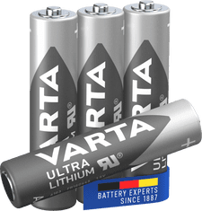Varta baterija Ultra Lithium 4 AAA 6103301404, 4 komada