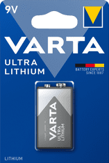 Varta baterija Ultra Lithium 9V 6122301401