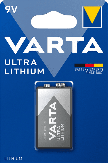 Varta baterija Ultra Lithium 9V 6122301401