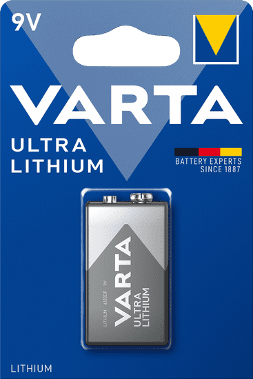 Varta baterija Ultra Lithium 9V 6122301401