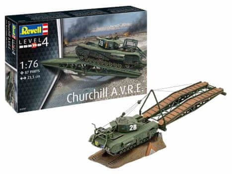  Revell Churchill A.V.R.E. maketa, pionirski tenk, 87/1 