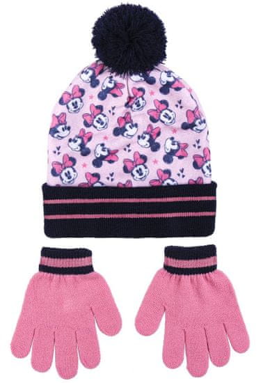 Disney komplet kapa i rukavice za djevojčice Minnie Mouse, 4-8 godina, ružičasta (2200009617)