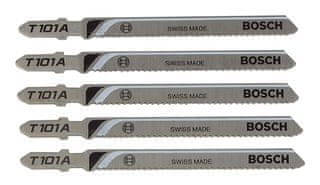 Bosch Brzeszczoty do wyrzynarki T101A Plexi zestaw 5 sztuk
