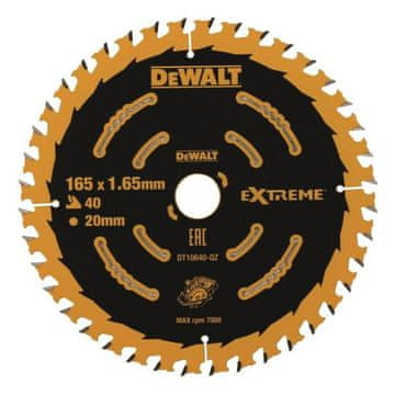 DeWalt DEWALT LIST KRUŽNE PILE ZA DRVO 165x20mmx40z