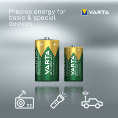 Varta punjiva baterija Power 2 D 3000 mAh R2U 56720101402, 2 komada