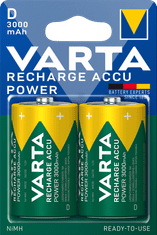 Varta punjiva baterija Power 2 D 3000 mAh R2U 56720101402, 2 komada