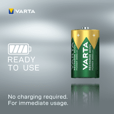 Varta punjiva baterija Power 2 D 3000 mAh R2U 56720101402, 2 komada