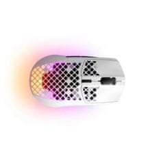 SteelSeries Aerox 3 bežični Gaming miš, bijela (62608)