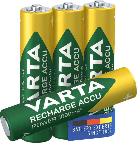 Varta punjiva baterija Power 3+1 AAA 1000 mAh R2U 5703301494m 3+1 komad