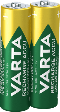 Varta punjive baterije Solar 2 AA 800 mAh 56736101402, 2 komada