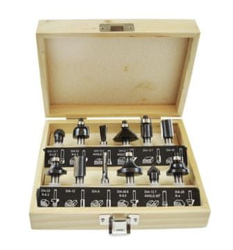 AWTOOLS REZARA ZA DRVO, SET OD 12, DRŽAKA 8 mm