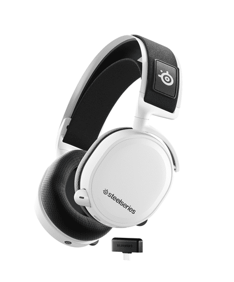 SteelSeries Arctis 7+ slušalice, bijele (61461)