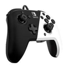 PDP Nintendo Switch FaceOff Deluxe controller, žični, crno-bijeli