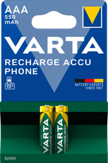 Varta punjive baterije za telefon Phone 2 AAA 550 mAh 58397101402, 2 kom