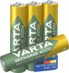 Varta punjiva baterija Recycled 4 AAA 800 mAh R2U 56813101404, 4 komada