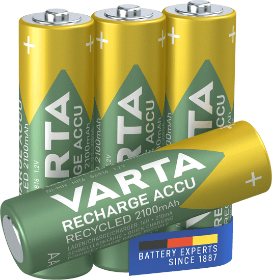 Varta punjiva baterija Recycled 4 AA 2100 mAh R2U 56816101404, 4 komada