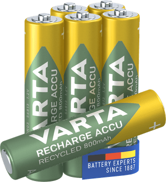 Varta punjiva baterija Recycled 5+1 AAA 800 mAh R2U 56813101476, 5+1 komada
