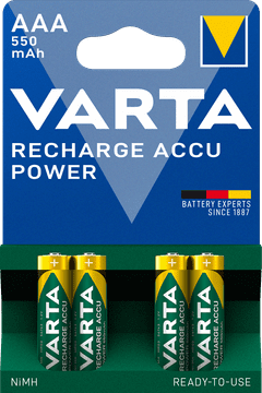 Varta Power 4 AAA 550 mAh R2U punjiva baterija 56743101404, 4 komada
