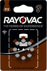 Varta Rayovac HAB 312 (8 pack) baterije za slušni aparat 4607745418, 8 komada