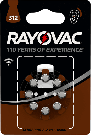 Varta Rayovac HAB 312 (8 pack) baterije za slušni aparat 4607745418, 8 komada