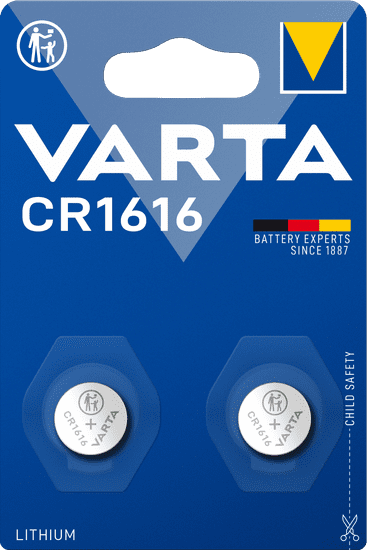 Varta CR 1616 2pack 6616101402 litijeva baterija, 2 komada