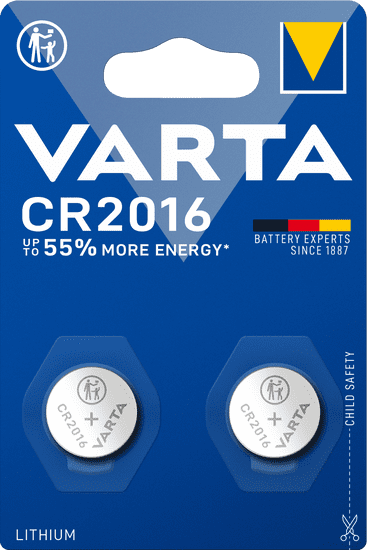 Varta CR 2016 2pack 6016101402 litijeva baterija, 2 komada