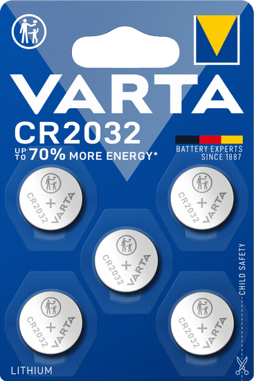 Varta CR 2032 5pack 6032101415 litijeva baterija, 5 komada