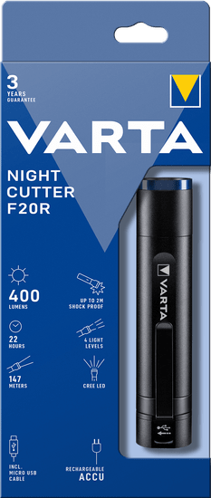 Varta 18900101111 Night Cutter F20R ručna svjetiljka