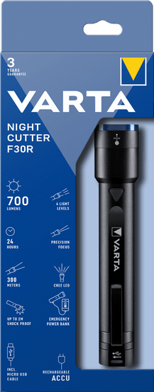 Varta 18901101111 Night Cutter F30R ručna svjetiljka