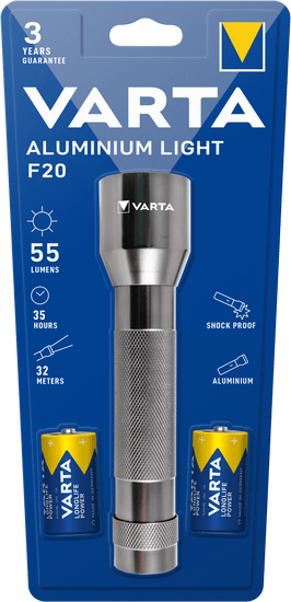 Varta Aluminium Light F20 2 C ručna svjetiljka