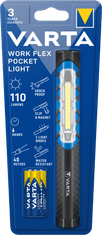Varta Work Flex Pocket Light ručna svjetiljka, 110 lm, crna
