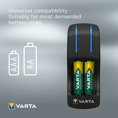 Varta 57642301431 Pocket Charger punjač za baterije + 4 AA 2100 mAh R2U + 2 AAA 800 mAh baterije
