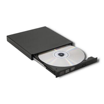 Qoltec Qoltec vanjski uređaj za čitanje i pisanje CD i DVD diskova | USB 2.0 | crna