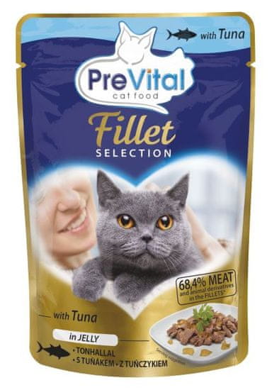 PreVital hrana za mačke, tuna, 28 x 85 g