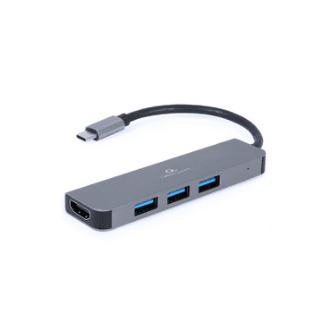CABLEXPERT Adapter USB-C 2-u-1 3xUSB, HDMI
